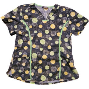 𝅺best MEDICAL WEAR scrub shirt. Multicolor.  Size M. EXCELLENT CONDITION!